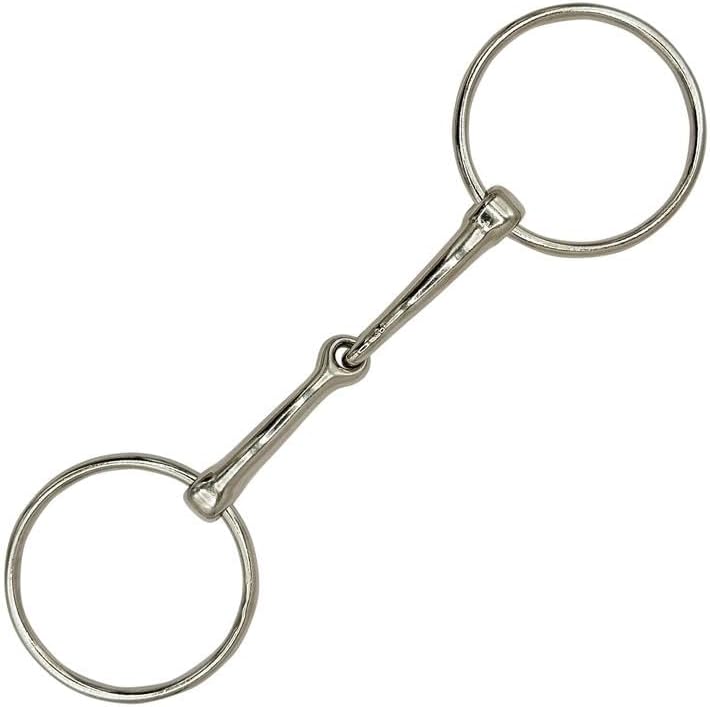 BRINGERPET Store Ring Snaffle Bit for Horse, Iron - Image 1
